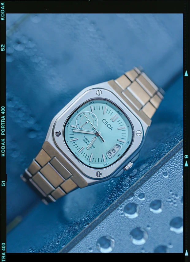 Men's Large Dial Square Quartz Watch