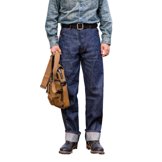 14oz Heavyweight Indigo Raw Selvedge Denim Jeans