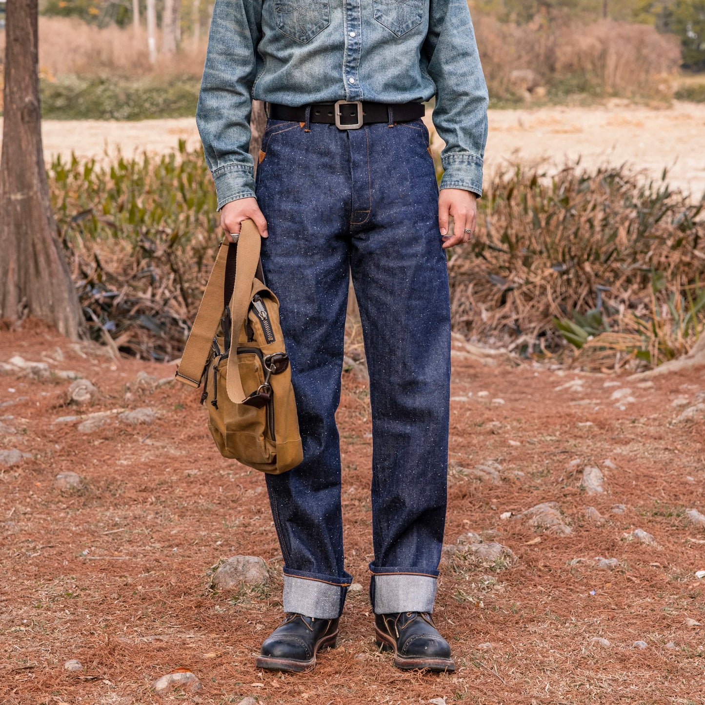 14oz Heavyweight Indigo Raw Selvedge Denim Jeans