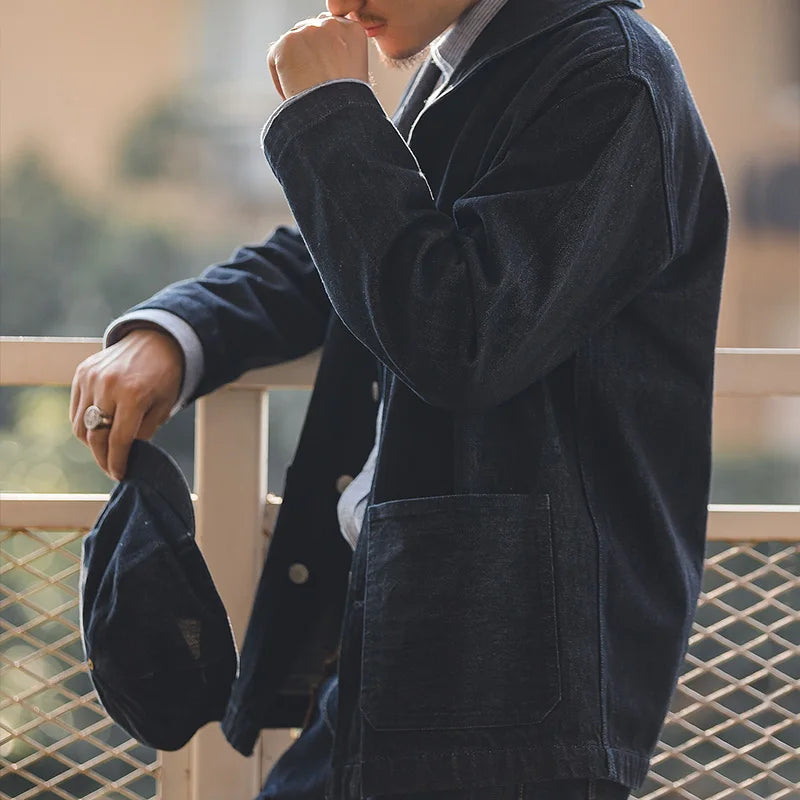 Men's 13.5oz Solid Color Denim Jacket