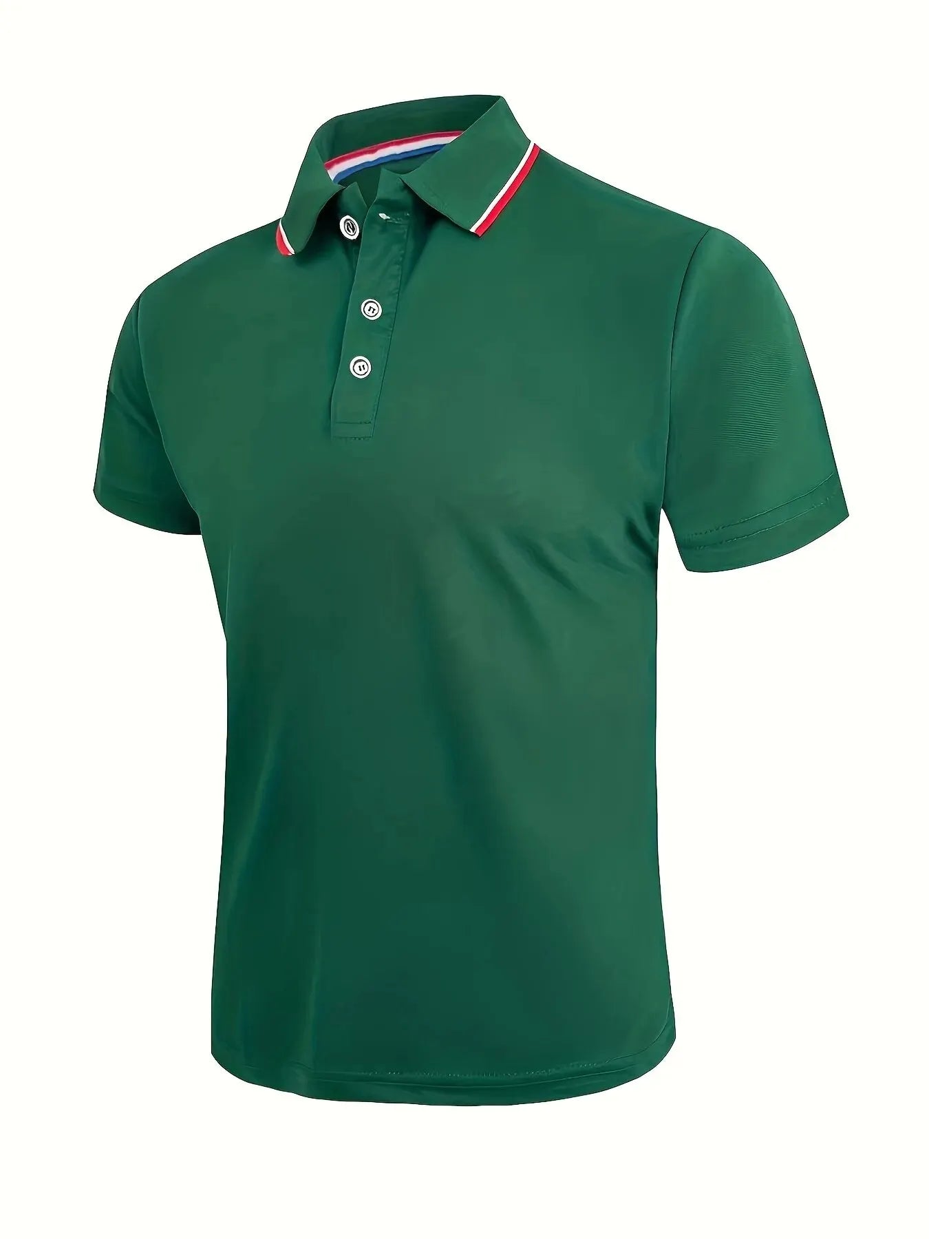 Casual Breathable Polo Shirt - Solid Color