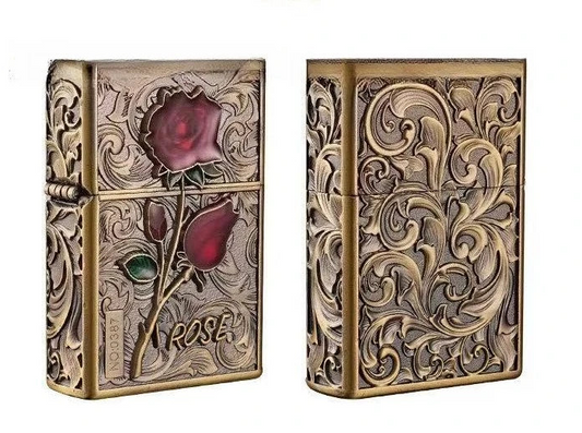 Black Titanium Constantine Kerosene Lighter Thickened Armor