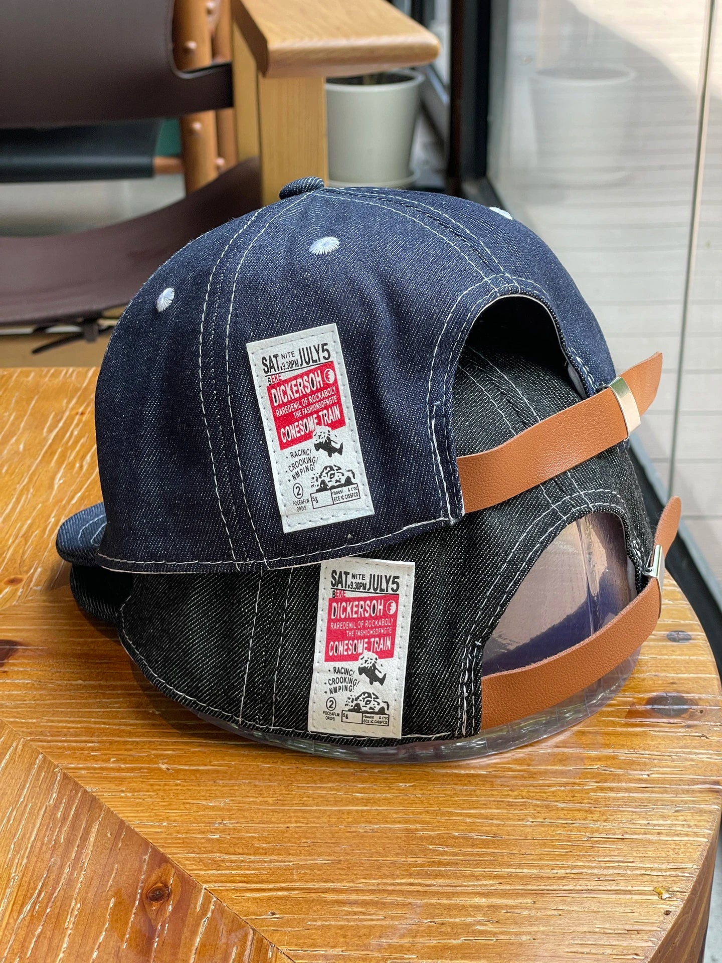 Denim Short Brim Baseball Cap