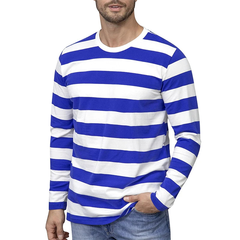 Men's Bold Striped Long Sleeve T-Shirts