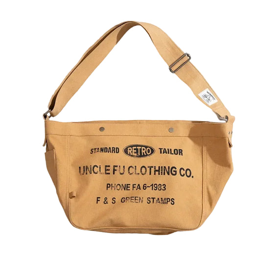 Large Capacity Canvas Bag Letter Printed Crossbody Computer Bag Messenger Shoulder Bags Traveling