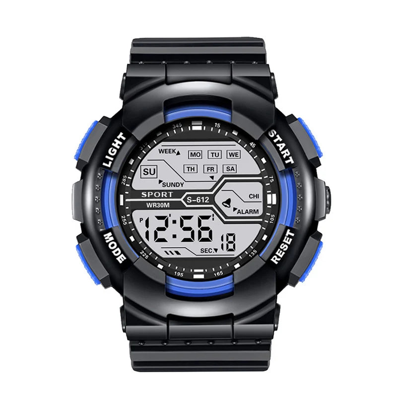 Men's Sport Watch - Multifunction Large LED Screen Electronic & Waterproof
