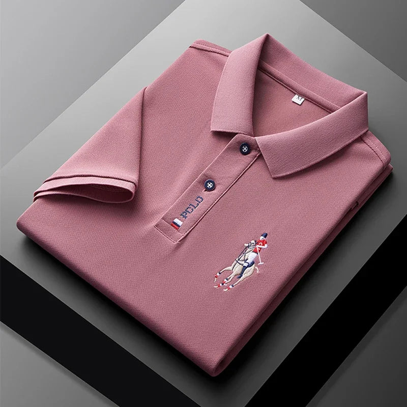 Men's Summer Embroidered Polo Shirt
