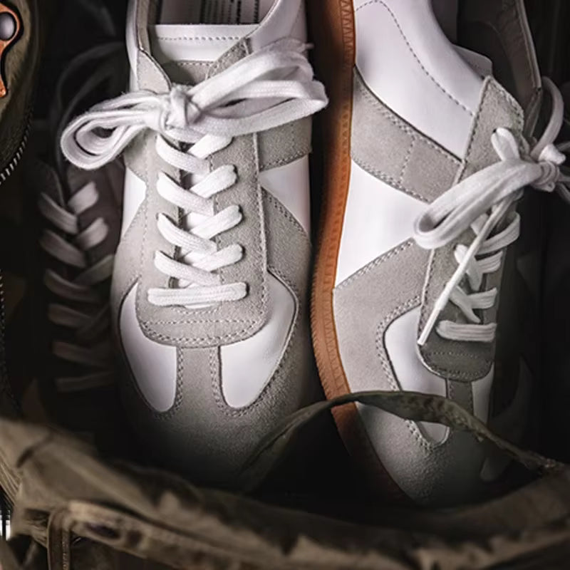Simple Patchwork German Army Sneakers