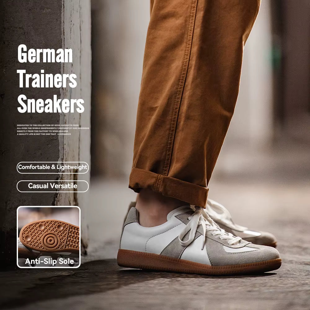 Simple Patchwork German Army Sneakers