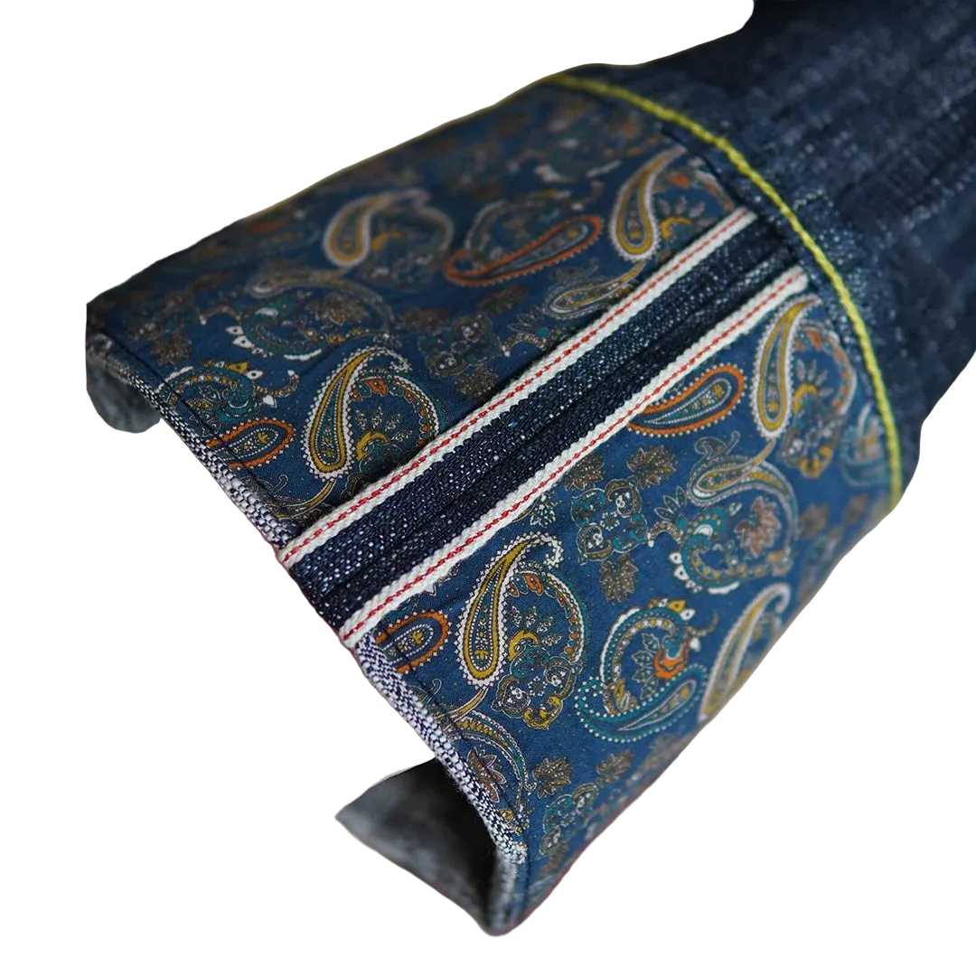 Plant Dyed 14oz Selvedge Denim Jeans For Men Straight Leg