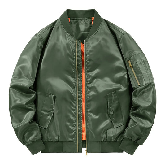 Men's Lightweight Military Style Bomber Jacket