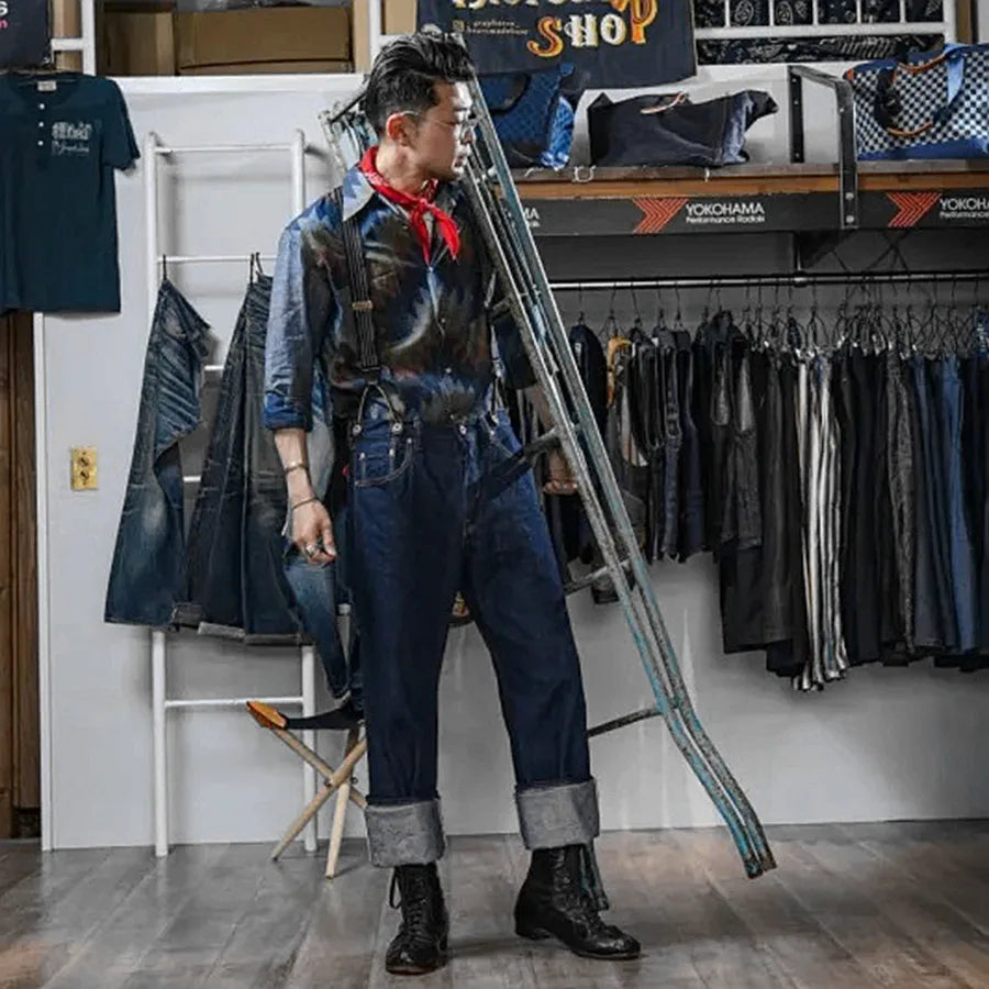 1900 Loom 13oz Right Twill Weave Selvedge Denim Jeans