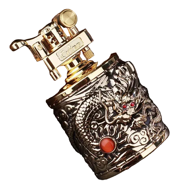 Retro Windproof Grinding Wheel Kerosene Lighter