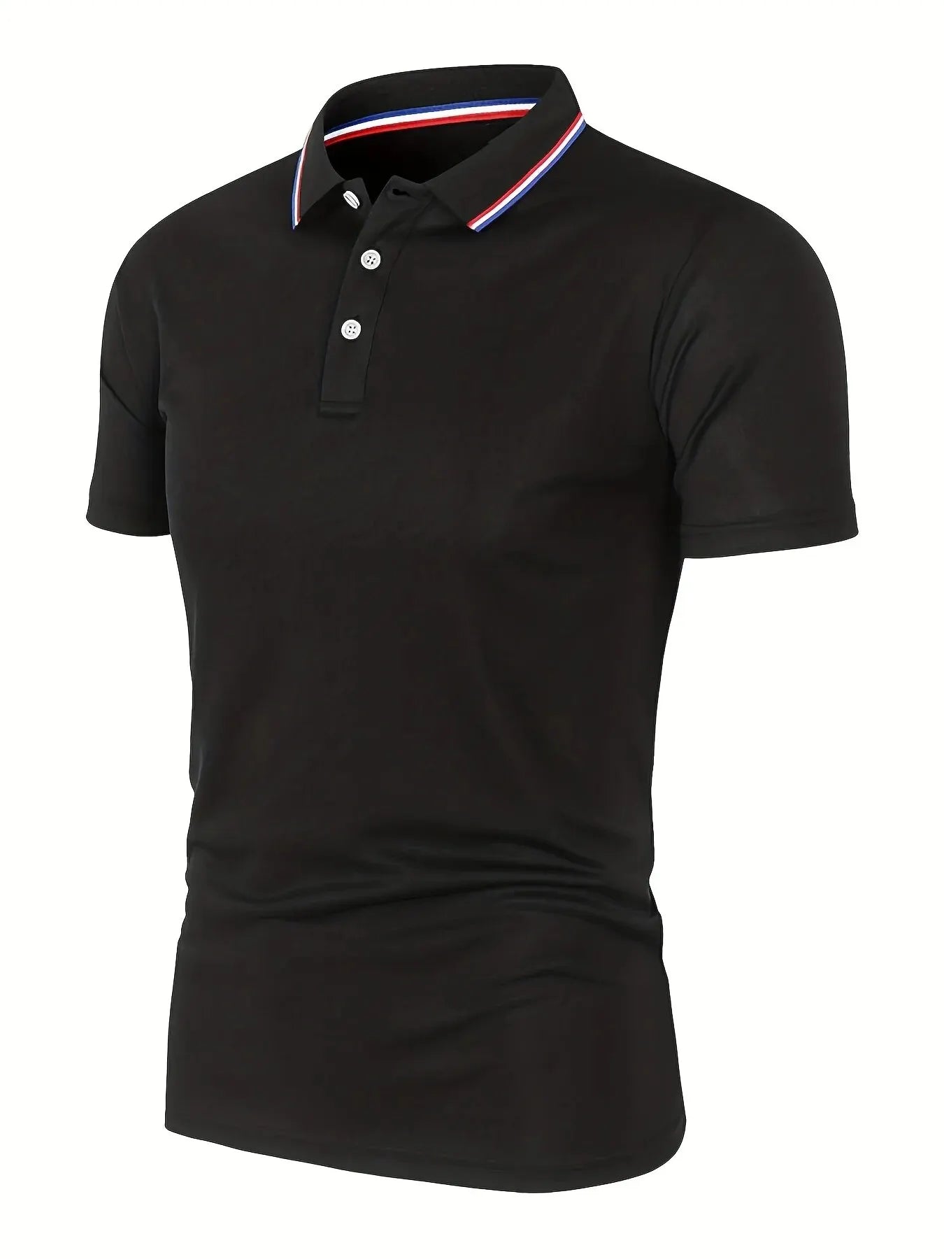 Casual Breathable Polo Shirt - Solid Color
