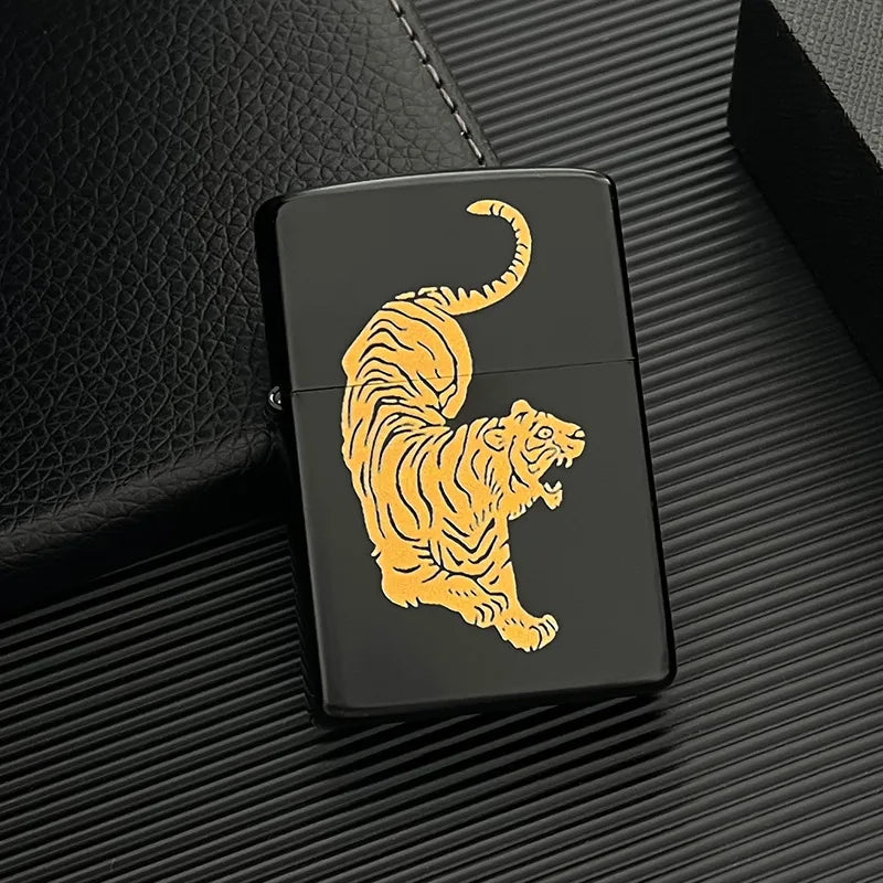 Brass Windproof Kerosene Lighter — Ultra-Thin