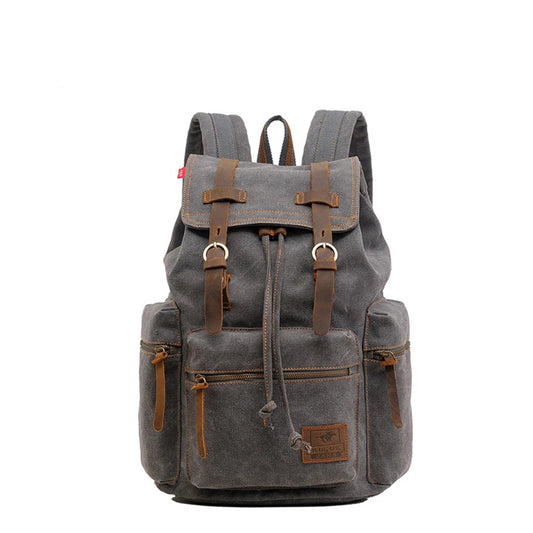 Canvas Retro Men's Backpack - Vintage Wear-resistant Bag
