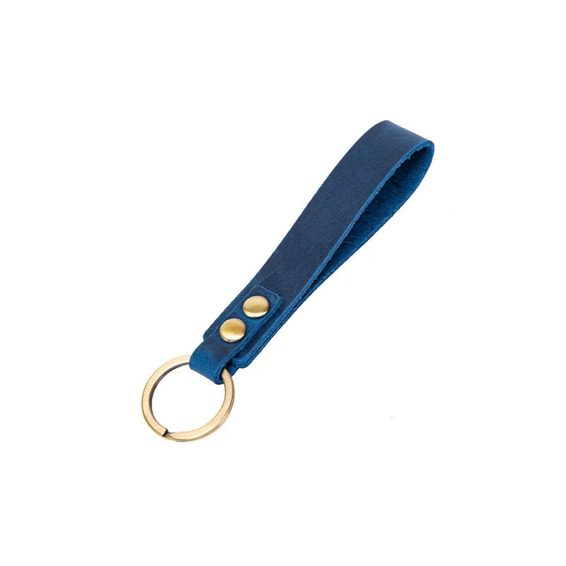 Classic Vintage Cow Leather Keychain