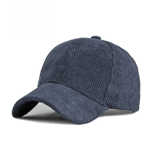 Cotton Solid Color Corduroy Baseball Cap - Snapback