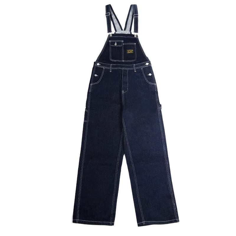 Men's Retro Striped Wabash Denim Overalls - American Style Vintage