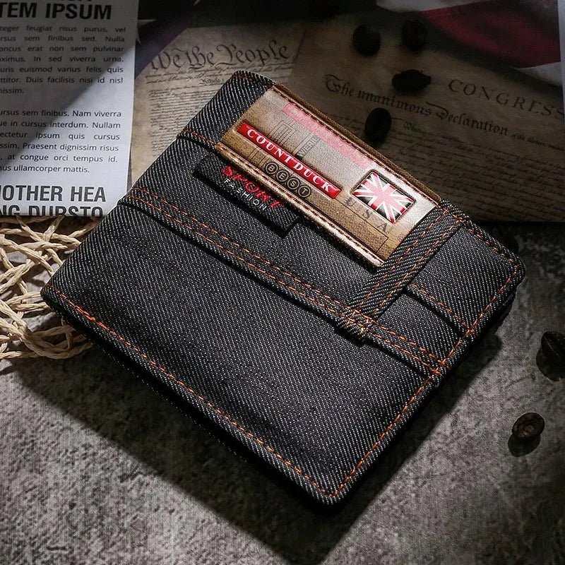 Vintage Men's Denim Wallet
