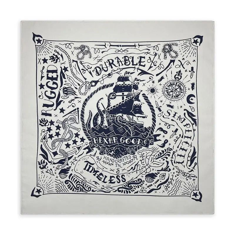Nautical Print Cotton Bandana