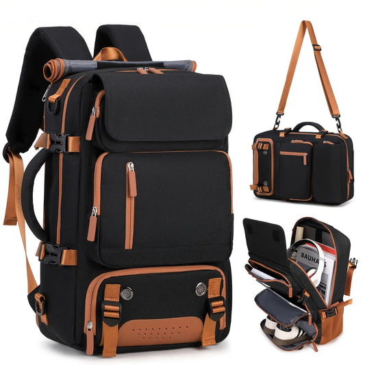 Lightweight Convertible Backpack, Large Capacity with Laptop Compartment for Travel, School & Business