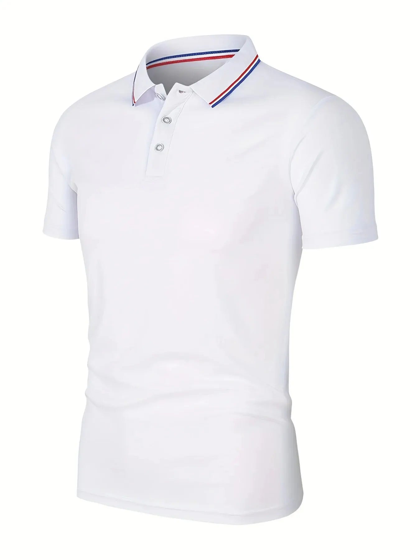 Casual Breathable Polo Shirt - Solid Color