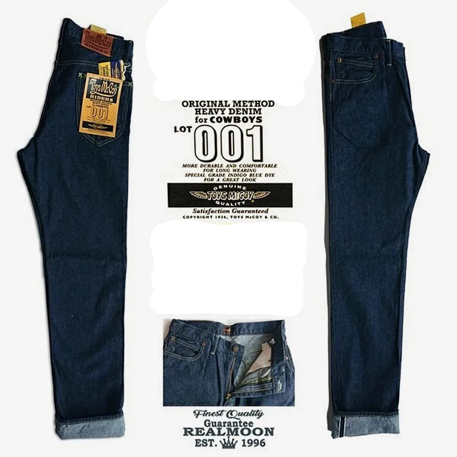 Classic American Retro Selvedge Denim Jeans