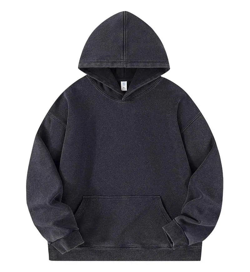 Heavyweight Vintage Japanese Retro Washed Hoodie