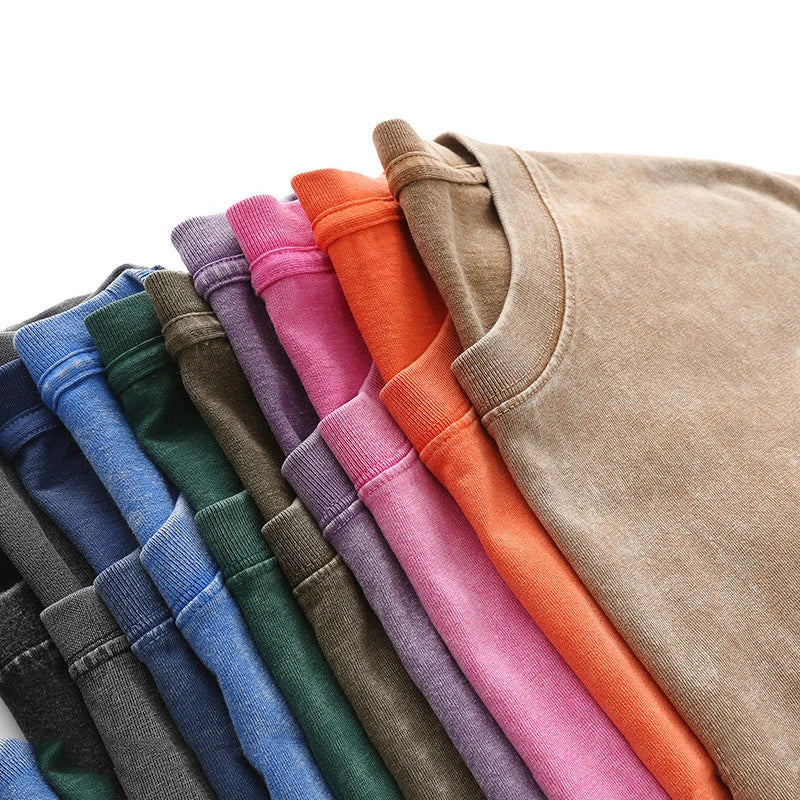 Hot Washed Men's T-Shirt - 230G Heavy Cotton