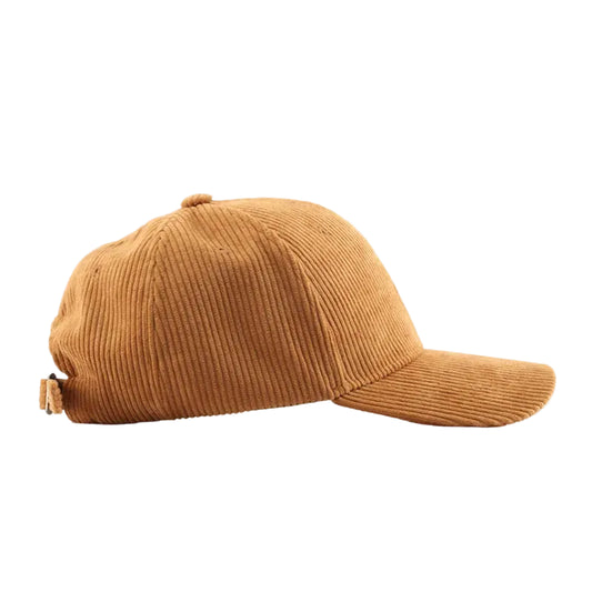 Cotton Solid Color Corduroy Baseball Cap - Snapback