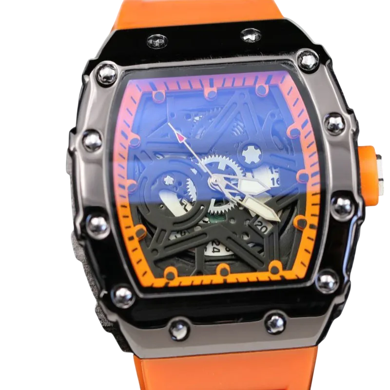 Men's Light Luminous Wine Barrel Shaped Quartz Watch
