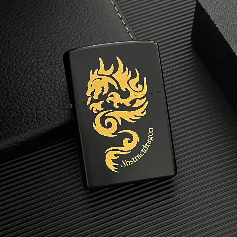 Brass Windproof Kerosene Lighter — Ultra-Thin