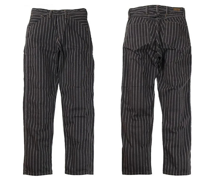 Coal Miner Style Striped 10.5oz Wabash Jeans