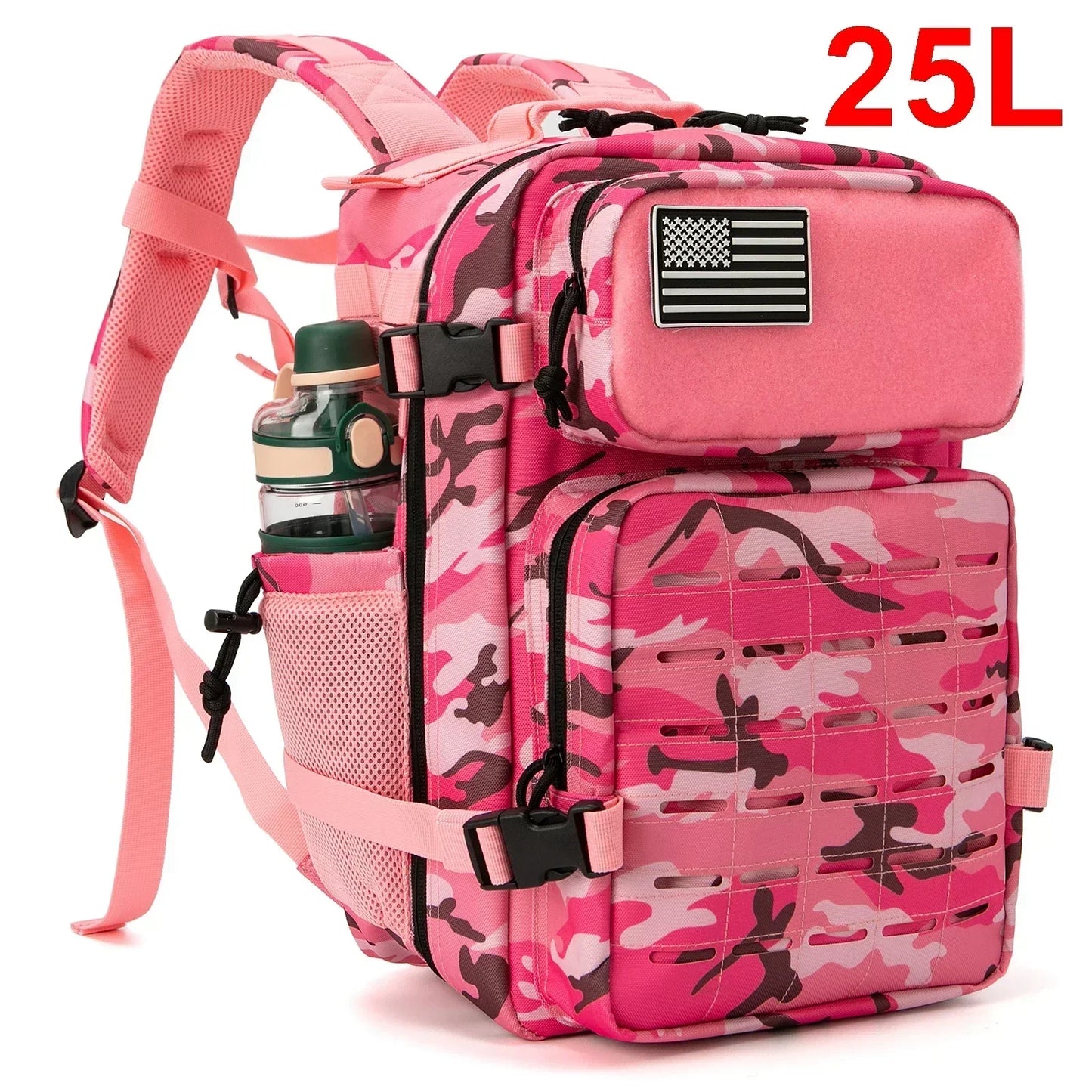 Tactical Backpack 25L 45L For Men And Women With MOLLE Cup Holders