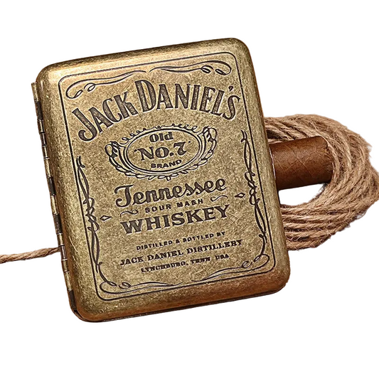 Vintage Metal Cigarette Case - 20 Cigarettes Holder