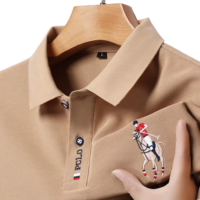 Men's Summer Embroidered Polo Shirt