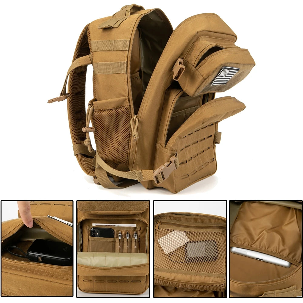 25L Tactical Backpack MOLLE EDC For Hiking And Everyday Carry