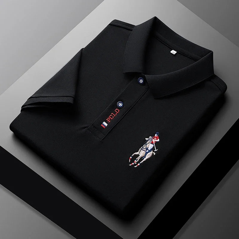 Men's Summer Embroidered Polo Shirt