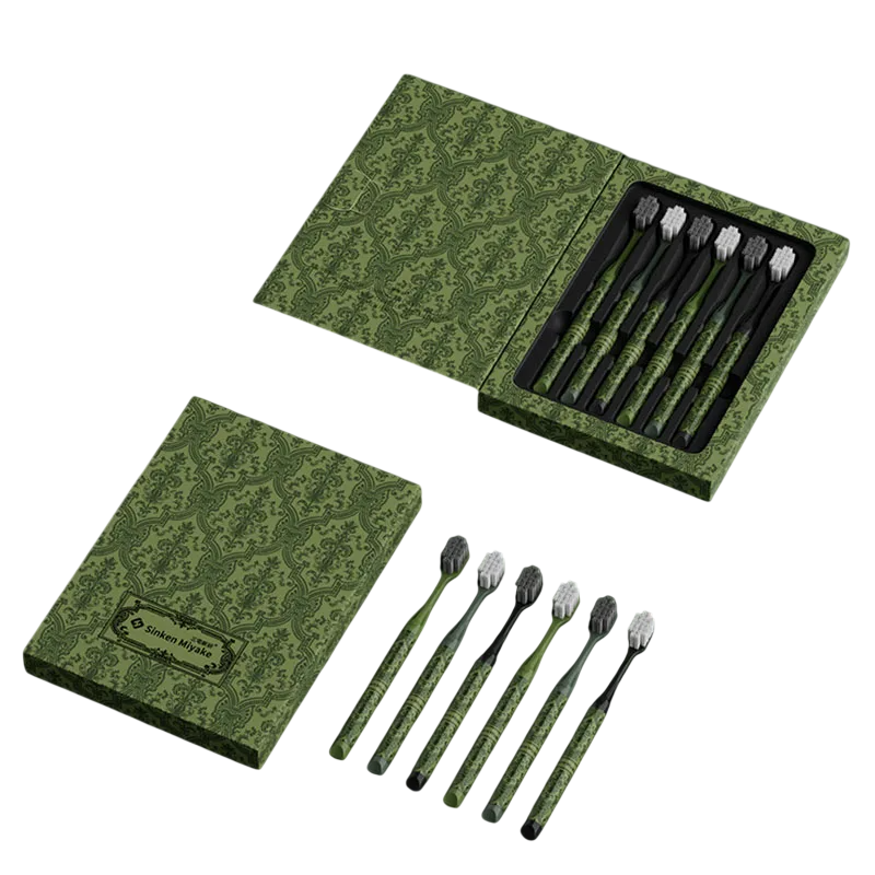 Forest Series 6-Piece Soft Toothbrush Set