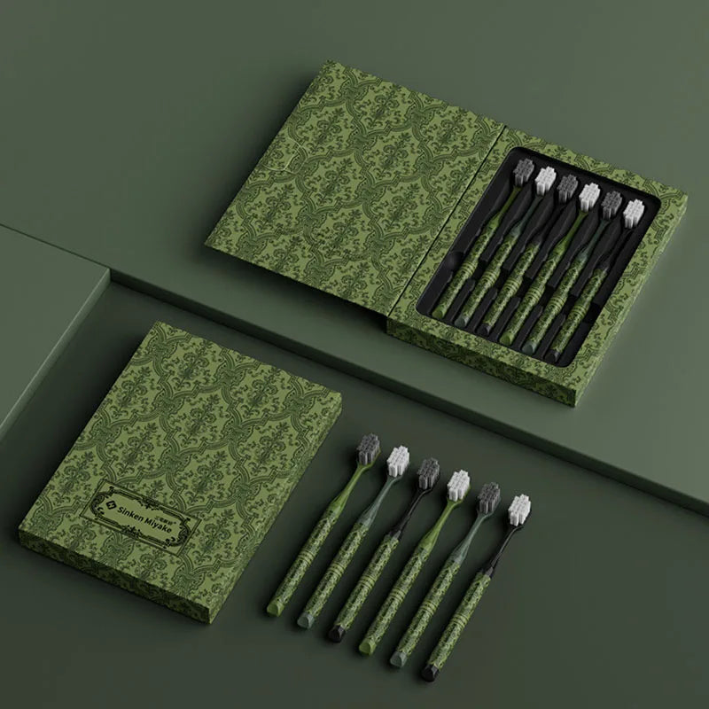 Forest Series 6-Piece Soft Toothbrush Set