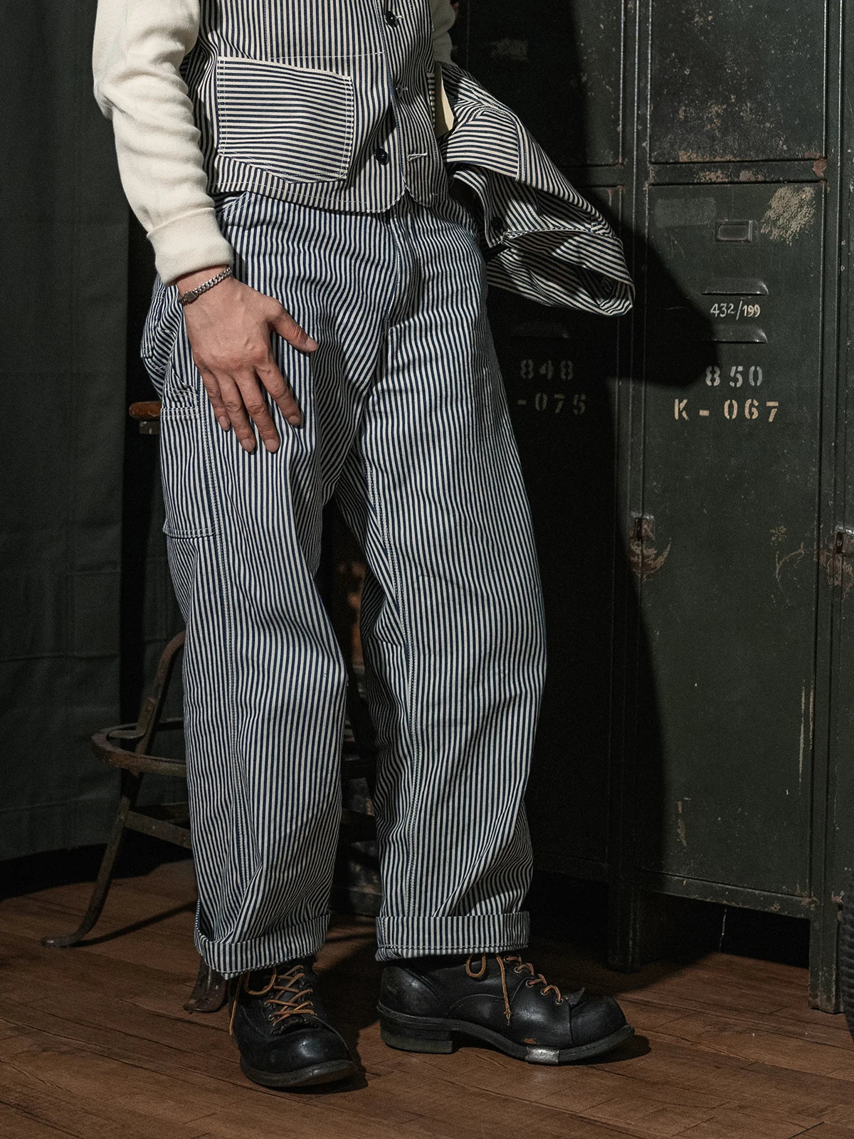 Railway Worker Striped Wabash Pants