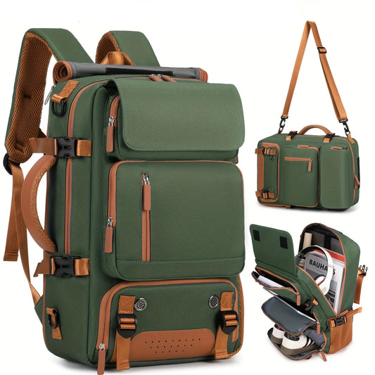 Large Capacity Lightweight Convertible Backpack with Laptop Compartment