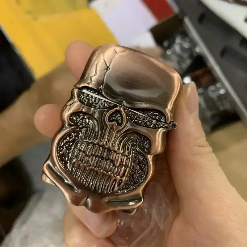 Skeleton Grinding-Wheel Fuel Lighter