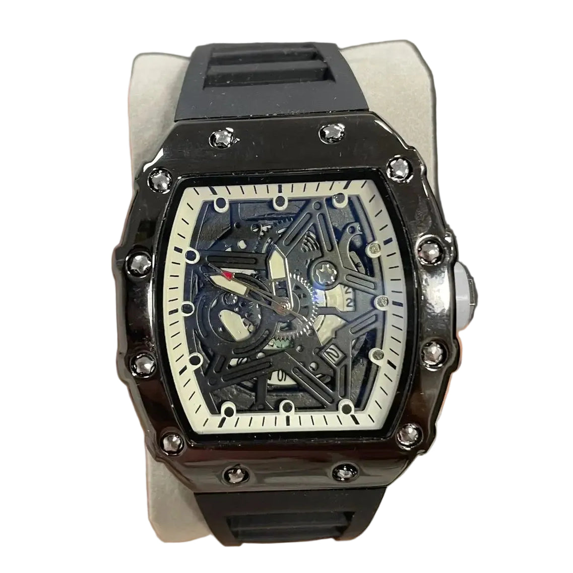 Men's Light Luminous Wine Barrel Shaped Quartz Watch