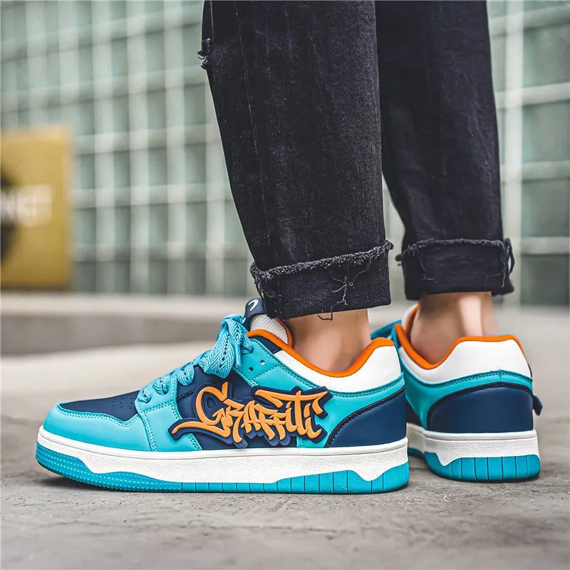 Skateboard Shoes - Loud Graffiti Pattern
