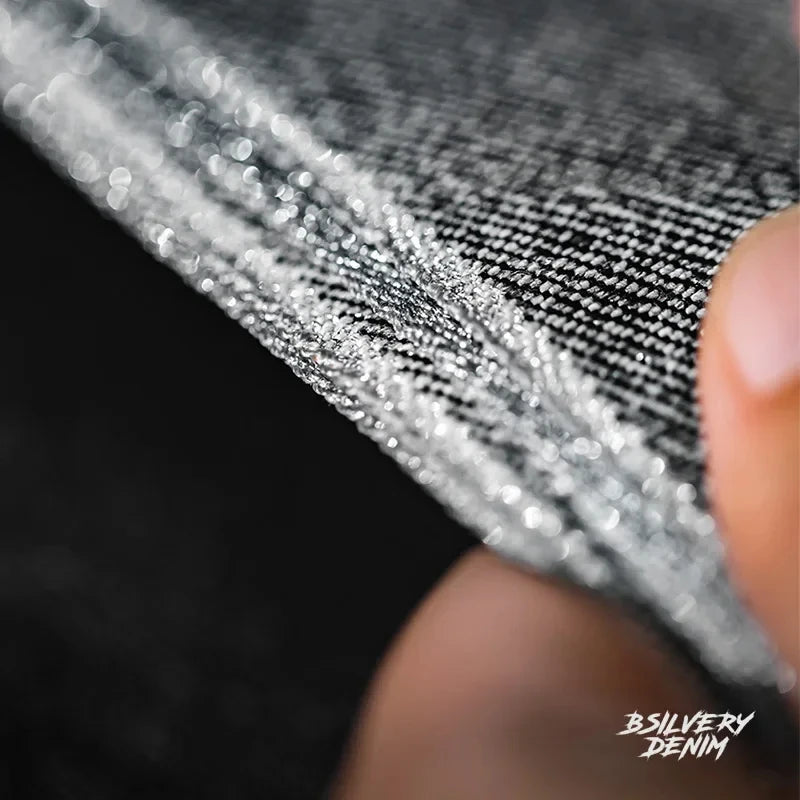 Silver Denim Vintage Jeans for Men Selvedge Raw Denim 13 Oz Straight Fit Pants