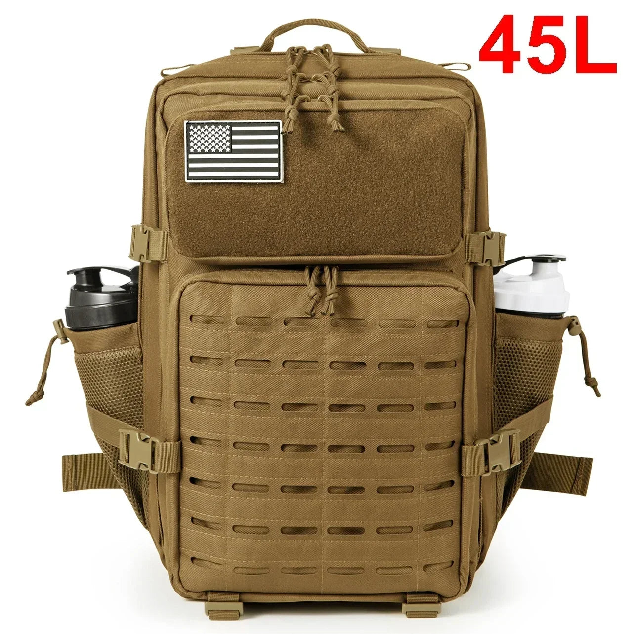 Tactical Backpack 25L 45L For Men And Women With MOLLE Cup Holders