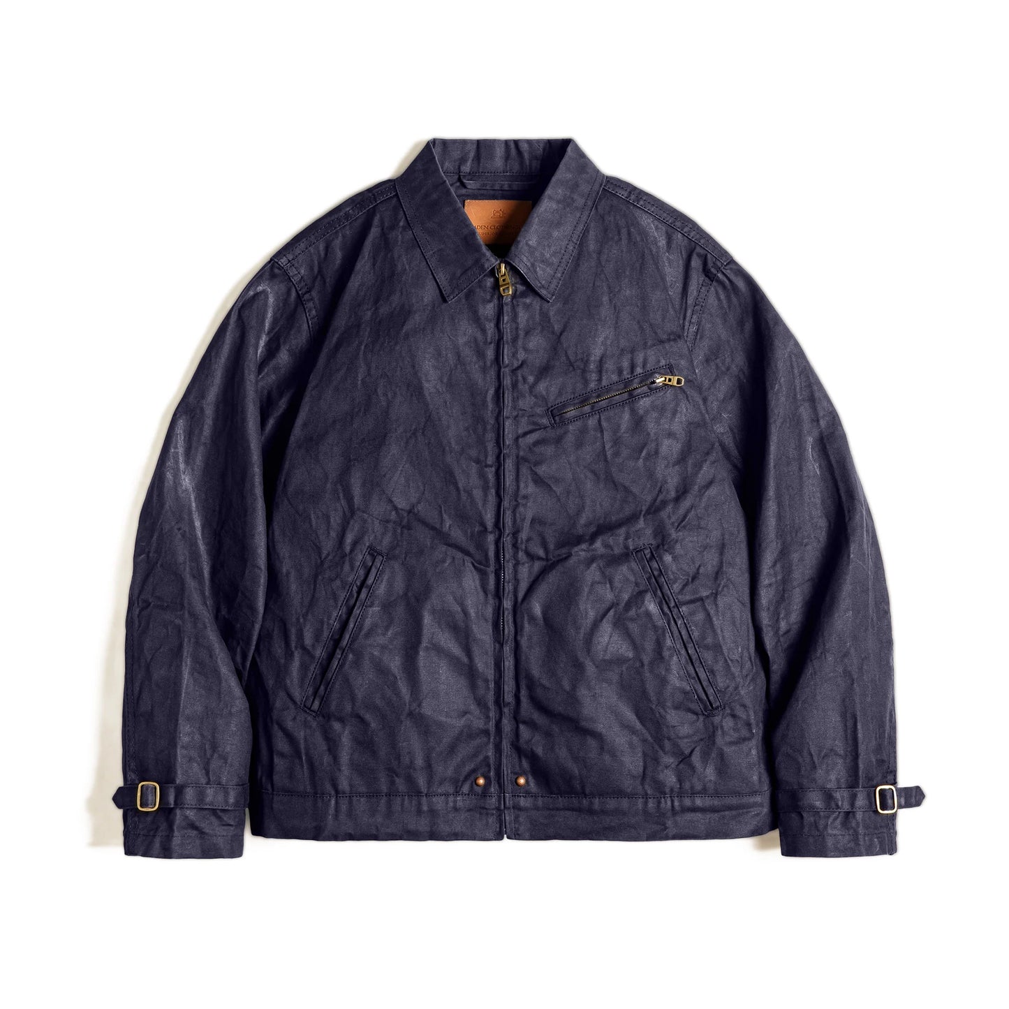 Men's Vintage Waxed Canvas Jacket With Lapel - Slim Fit