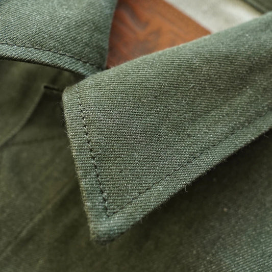 14 Oz Men's Vulcanized Green Selvedge Sanforized Denim Jacket